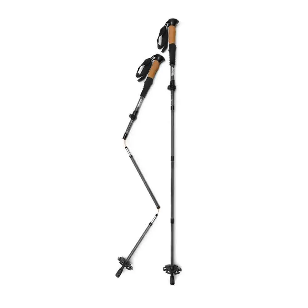 輕巧鋁合金 Z 型登山杖一對裝 Trekking pole carbon aluminum Z-fold grey 1 pair