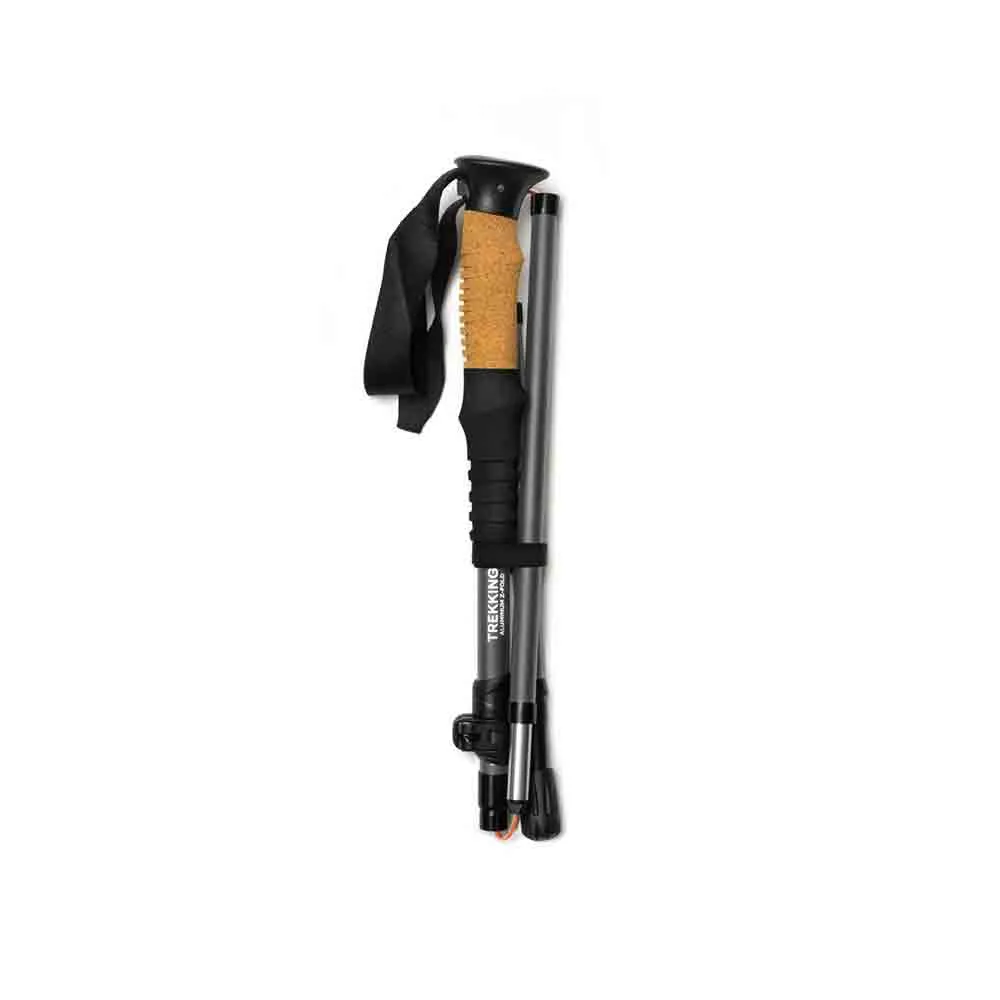 輕巧鋁合金 Z 型登山杖一對裝 Trekking pole carbon aluminum Z-fold grey 1 pair