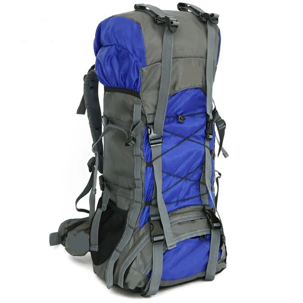 60L Durable Heavy-duty Backpack Adjusts at Shoulders, Sides & Back