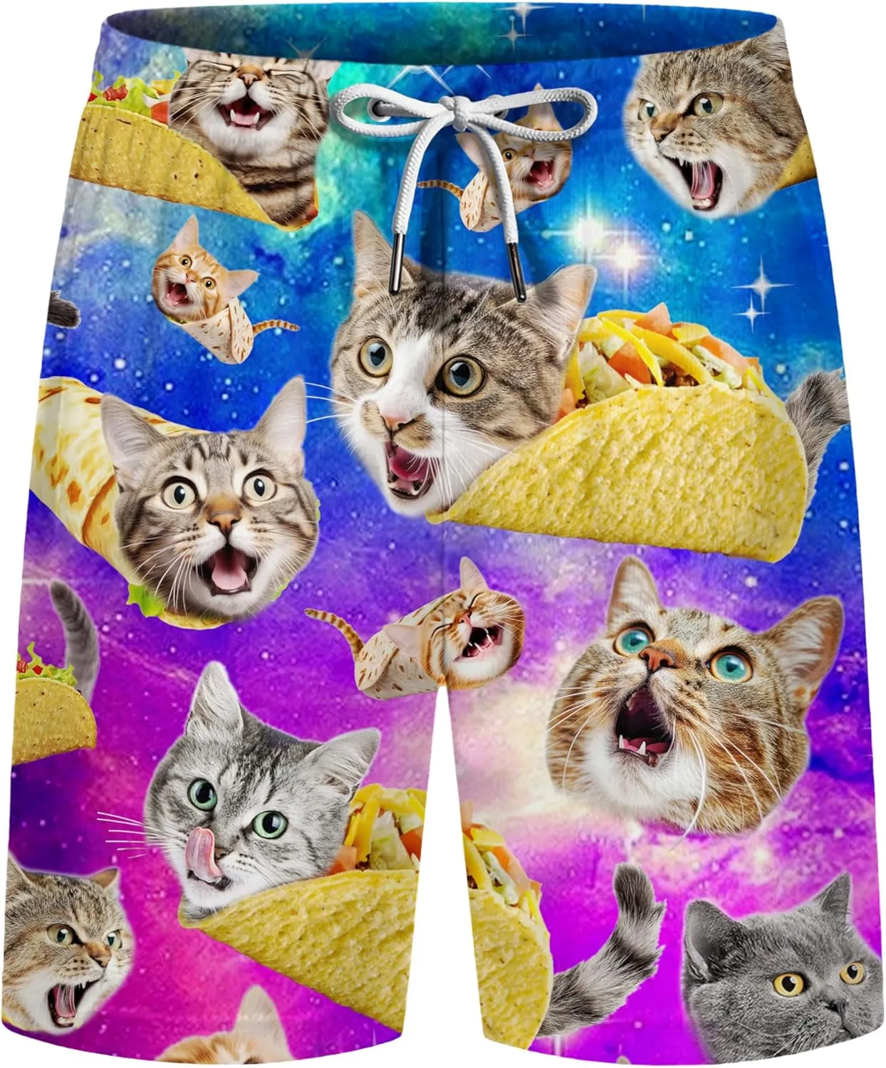 ACEPrints Funny Hawaiian Shorts for Men Casual Shorts Men Retro Hawaiian Mens Shorts Swim Shorts for Men Mens Swim Trunks