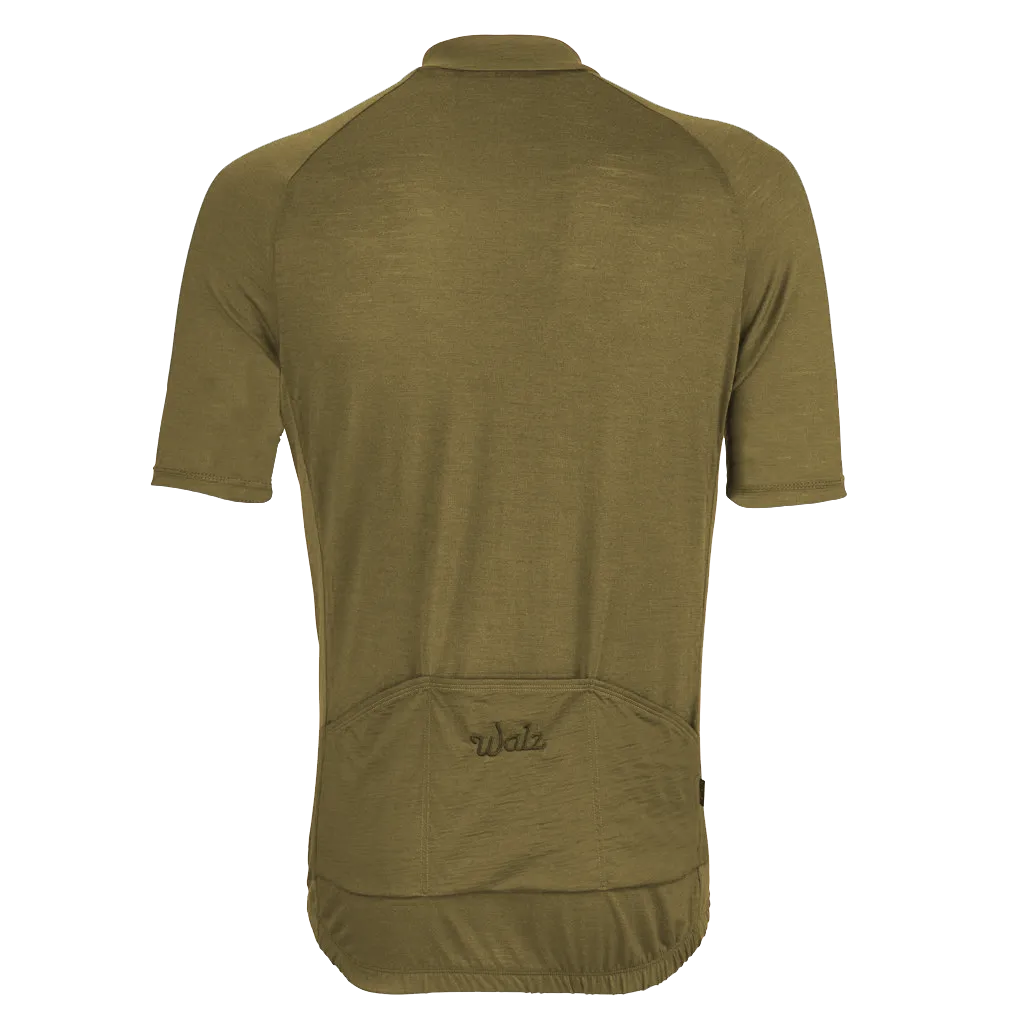 Army Olive Merino Wool Jersey