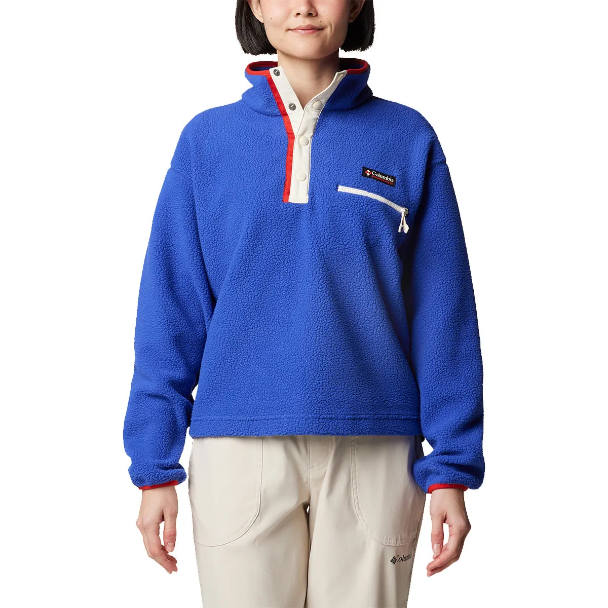 Helvetia™ II Cropped Half Snap Fleece - Clematis Blue