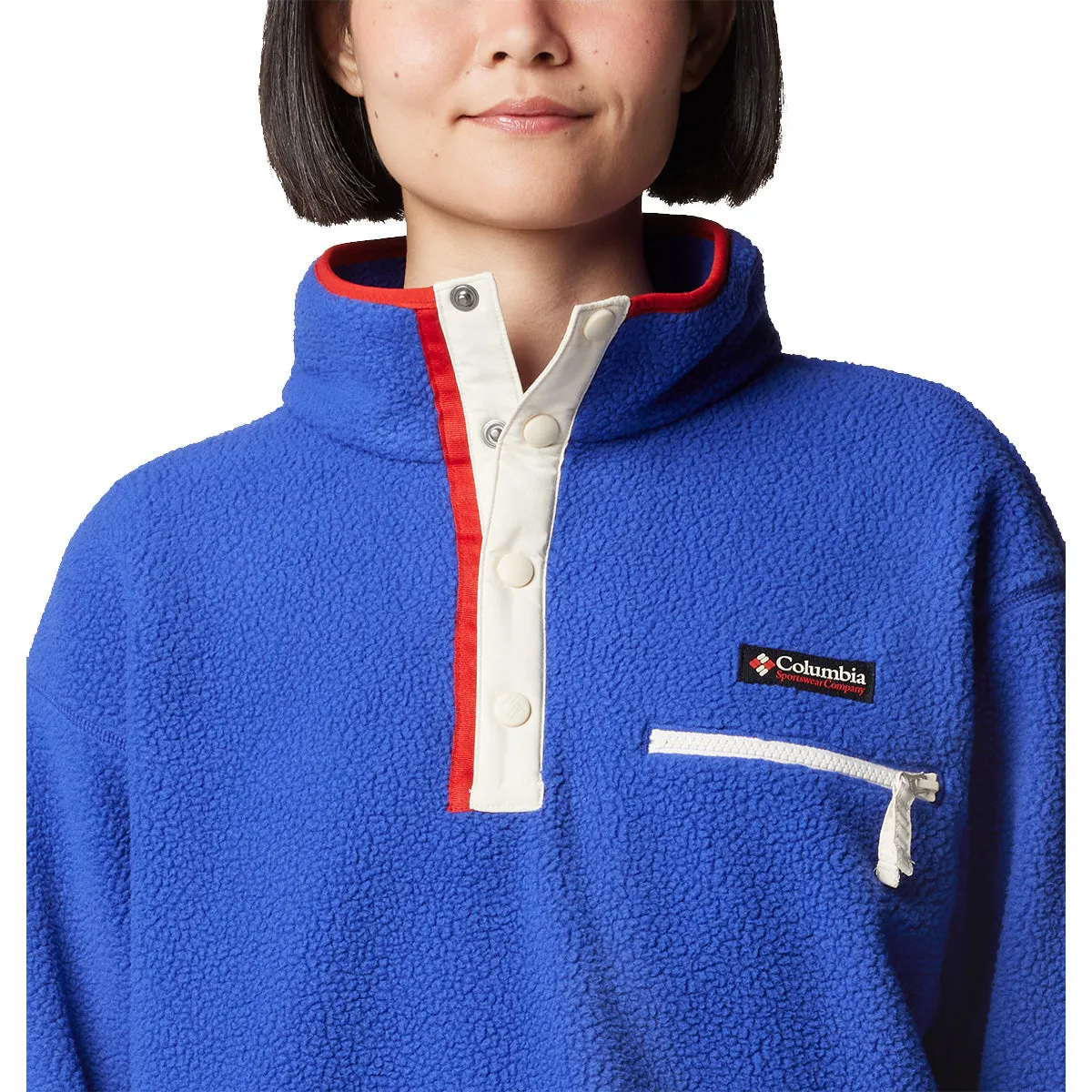 Helvetia™ II Cropped Half Snap Fleece - Clematis Blue
