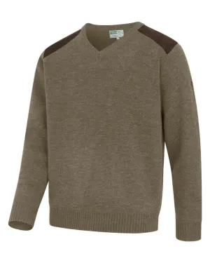 Hoggs Of Fife Melrose II V-Neck Pullover Meadow Green