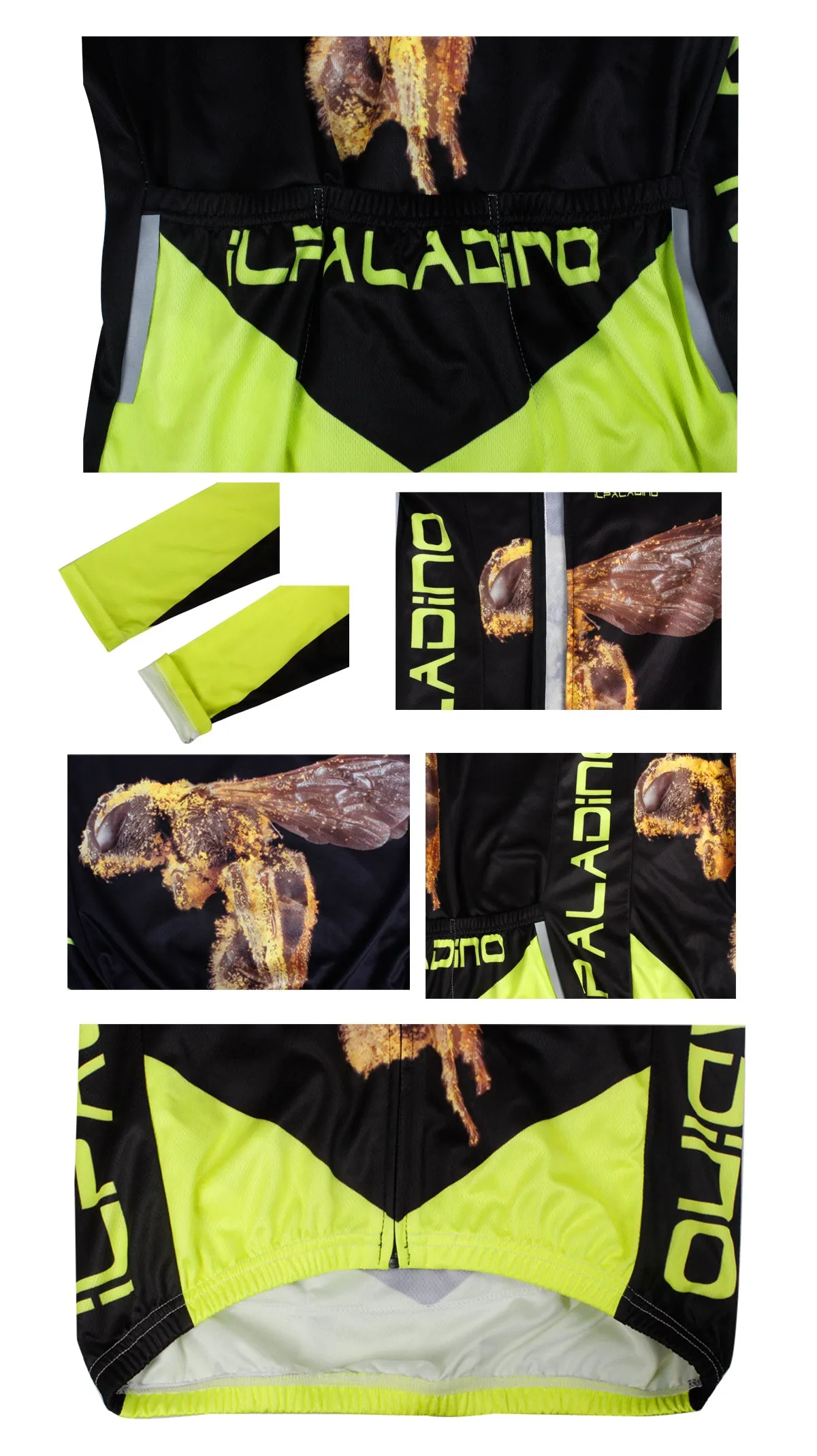 ILPALADINO Men's Summer Cycling Jersey Rock Big Hornet Road Bike Shirt Breathable and Quick Dry Mountain Biking Clothes NO.737