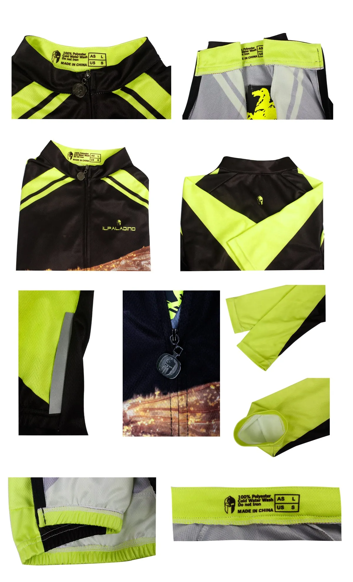 ILPALADINO Men's Summer Cycling Jersey Rock Big Hornet Road Bike Shirt Breathable and Quick Dry Mountain Biking Clothes NO.737
