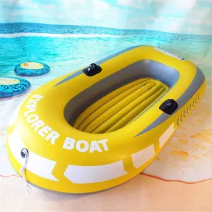 Inflatable Kayak, Fishing Boat Set, 2 Person Inflatable Portable Sport Canoe,2 Person Capacity,Yellow
