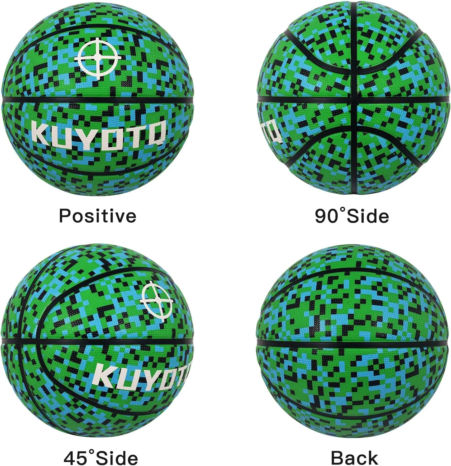 KUYOTQ Kids Youth Adult Size 3/4/5/6/7 (22/25.5/27.5/28.5/29.5") Basketball Premium Rubber or Faux Leather Basketball Indoor Outdoor Basketball for Boys Girls Womens Mens Basketball Gifts (Deflated)