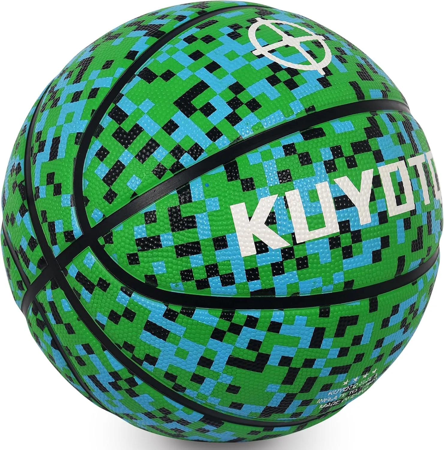 KUYOTQ Kids Youth Adult Size 3/4/5/6/7 (22/25.5/27.5/28.5/29.5") Basketball Premium Rubber or Faux Leather Basketball Indoor Outdoor Basketball for Boys Girls Womens Mens Basketball Gifts (Deflated)