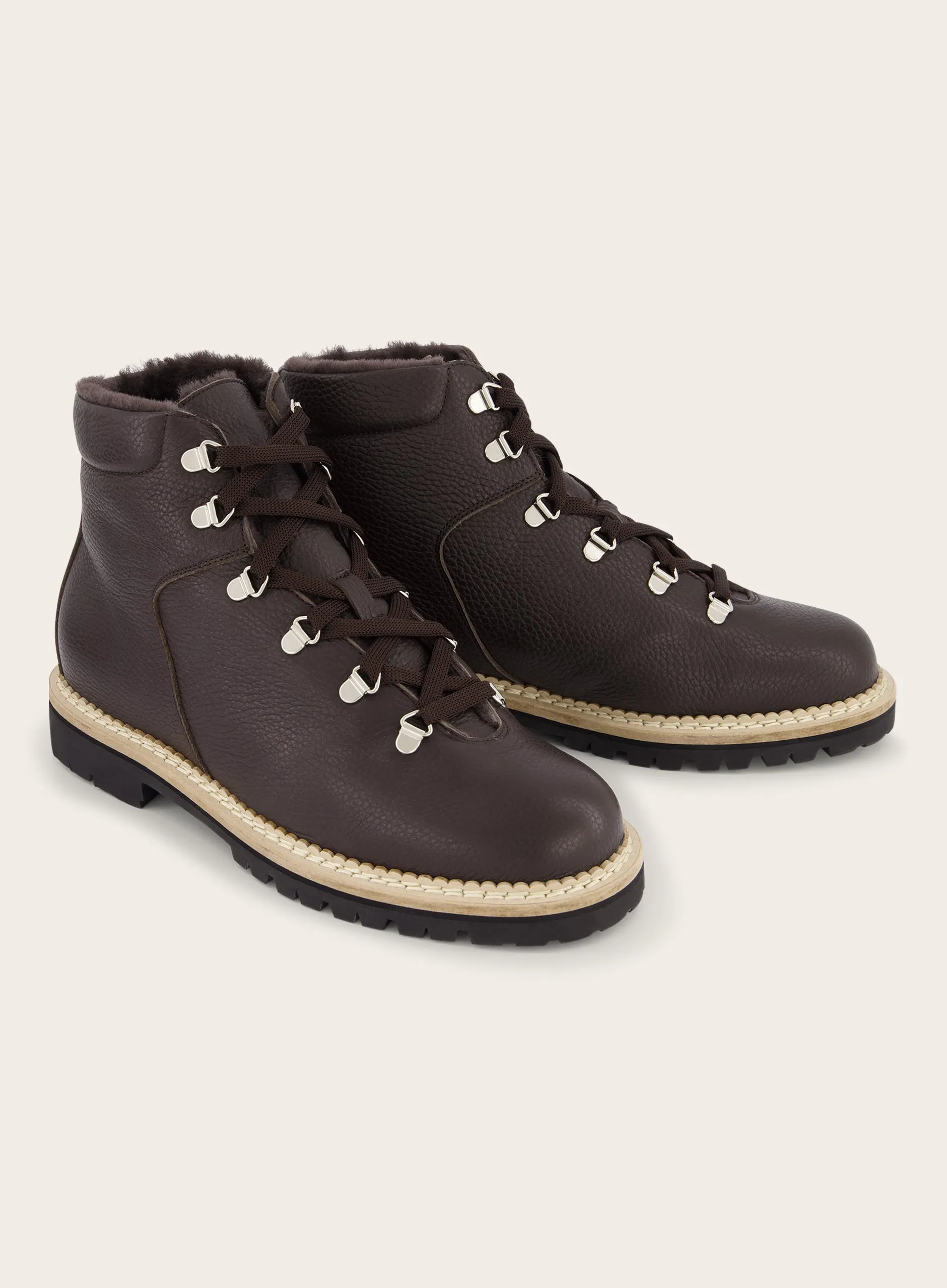 Lederen mountain boots