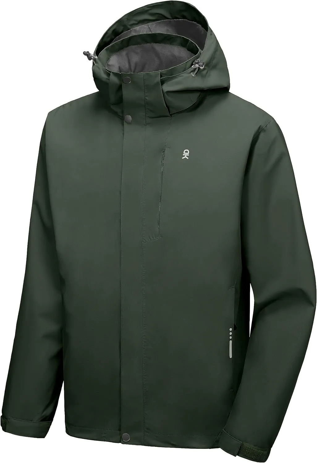 Little Donkey Andy Men's Waterproof Rain Jacket Lightweight Hooded Raincoat Rain Shell for Travel Hiking Golf
