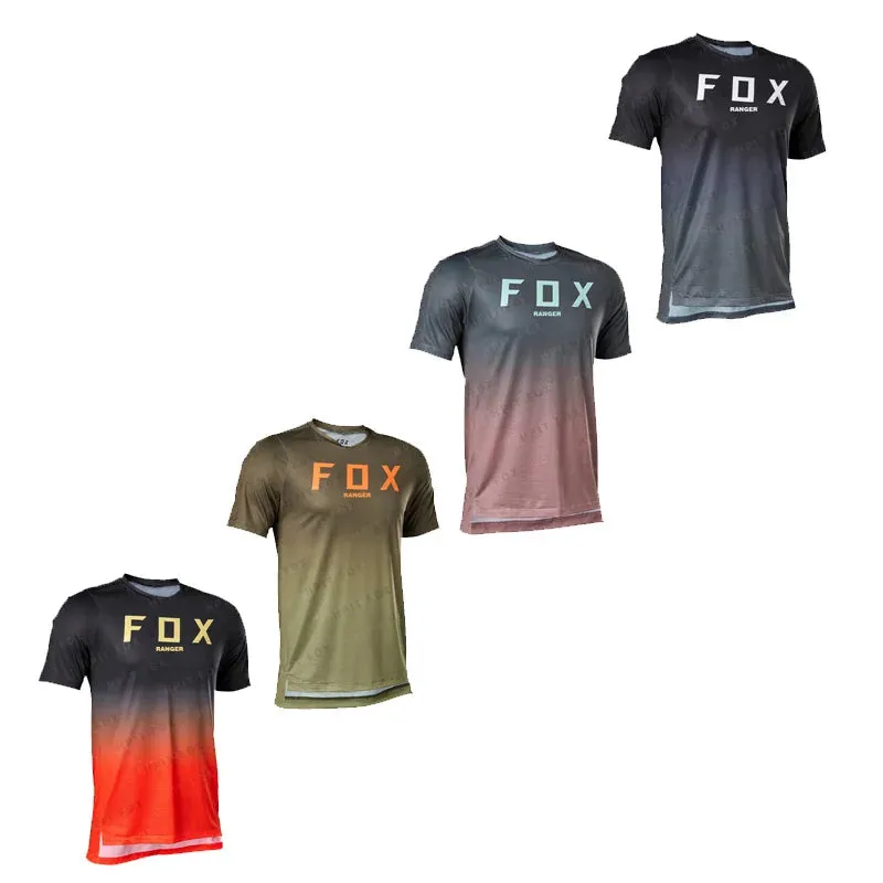 Men's cycling short sleeved T-shirt, mountaineering shirt, motorcycle off-road T-shirt,  mountain bike, cycling suit, MTB jersey