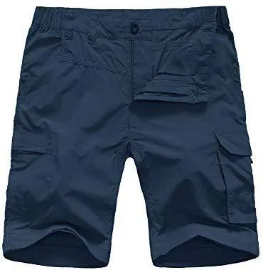 Mens Hiking Pants Adventure Quick Dry Convertible Lightweight Zip Off Fishing Travel Mountain Trousers
