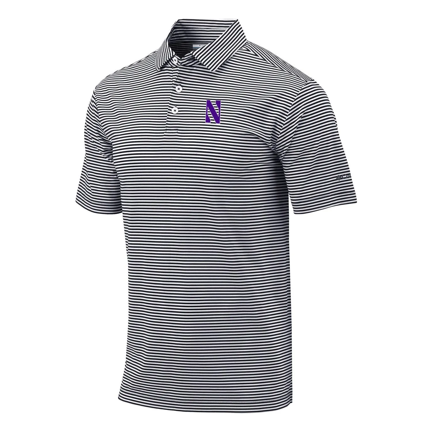 Northwestern Wildcats Men's Columbia Omni-Wick Club Invite Polo