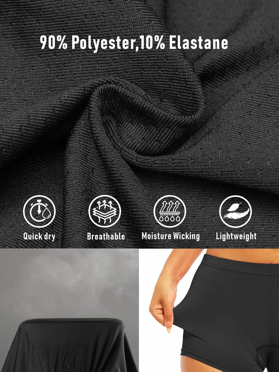 qualidyne Women's Cycling Underwear 4D Padded Gel Bike Bicycle Shorts Mountain Undershorts Riding Briefs