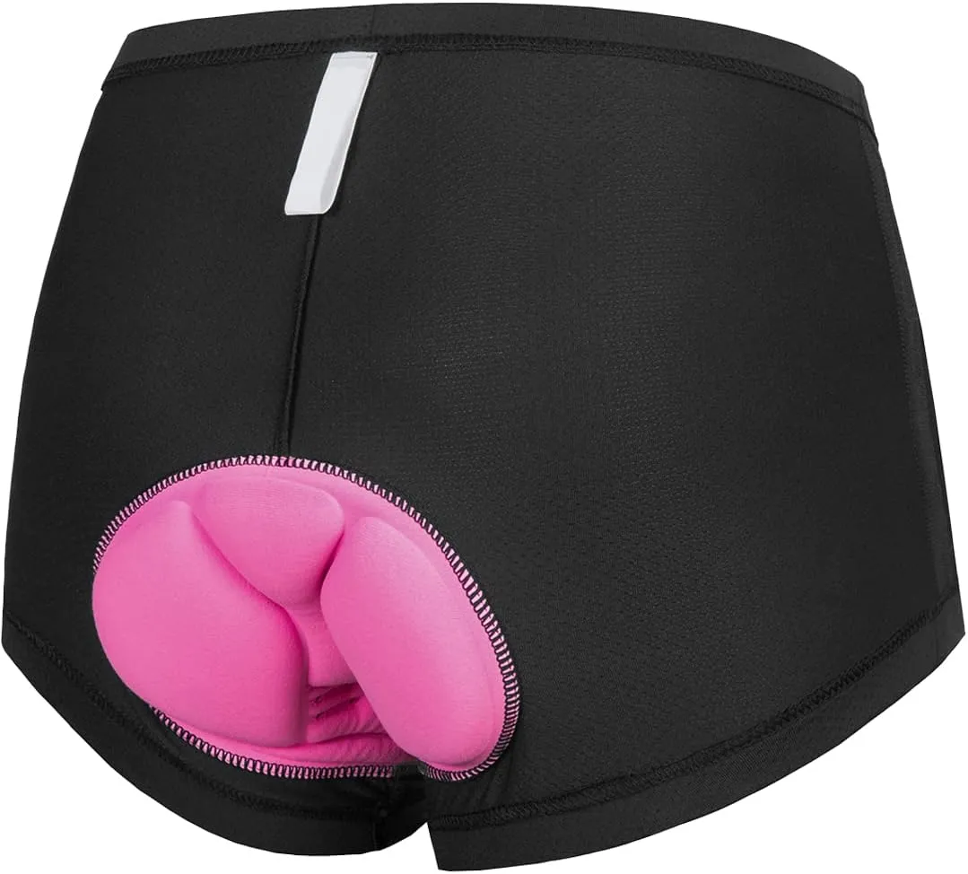 qualidyne Women's Cycling Underwear 4D Padded Gel Bike Bicycle Shorts Mountain Undershorts Riding Briefs