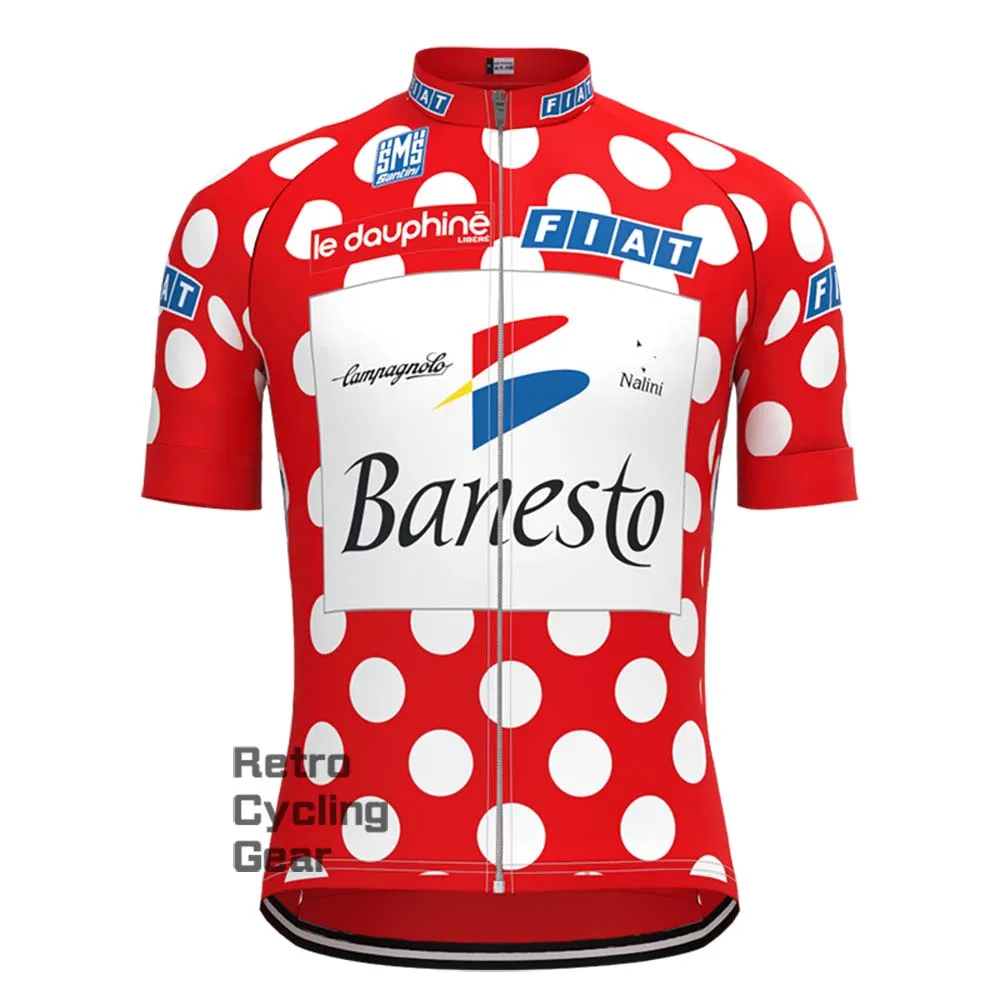 Red Banesto Retro Long Sleeve Cycling Kits