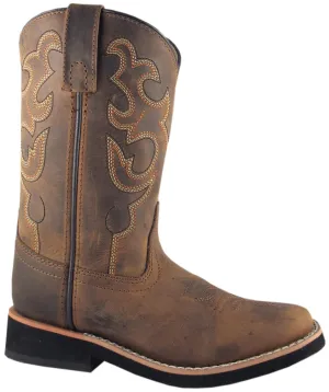 Smoky Mountain Boots Youth Boys Pueblo Dark Crazy Horse Leather 3.5 D