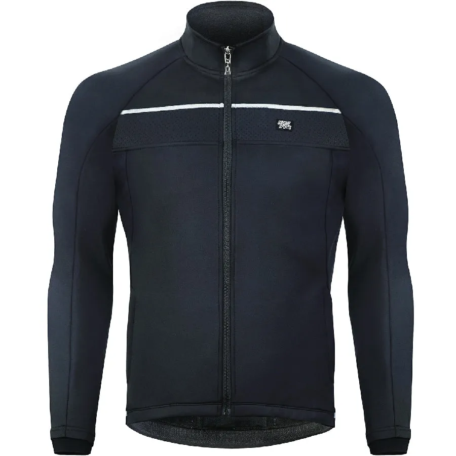 Souke Sports Men's Water Resistance Windbreaker Cycling Jacket with Pockets-JA0700-Black