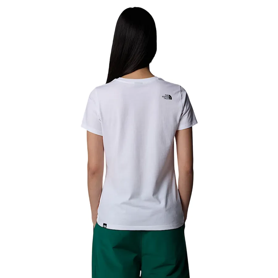 The North Face maglietta manica corta da donna Simple Dome Slim NF0A87NHJK3 bianco