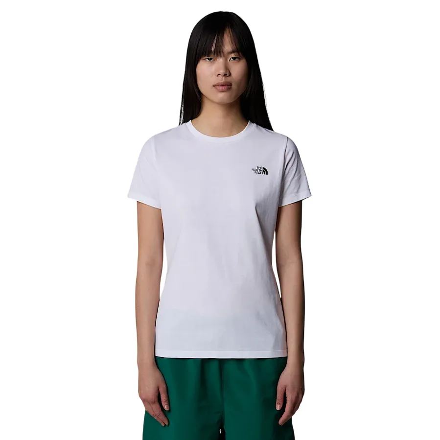 The North Face maglietta manica corta da donna Simple Dome Slim NF0A87NHJK3 bianco