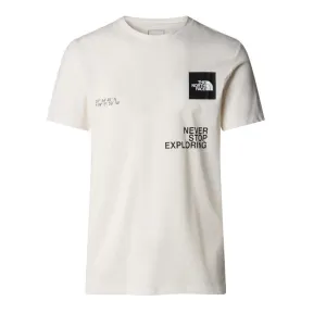 The North Face maglietta manica corta da uomo Foundation Coordinate NF0A882ZV3L bianco