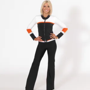 Visual Stripe Jacket and Football Pant Set