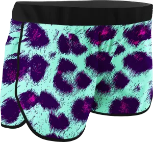 Women's Leopard Printed Running Shorts